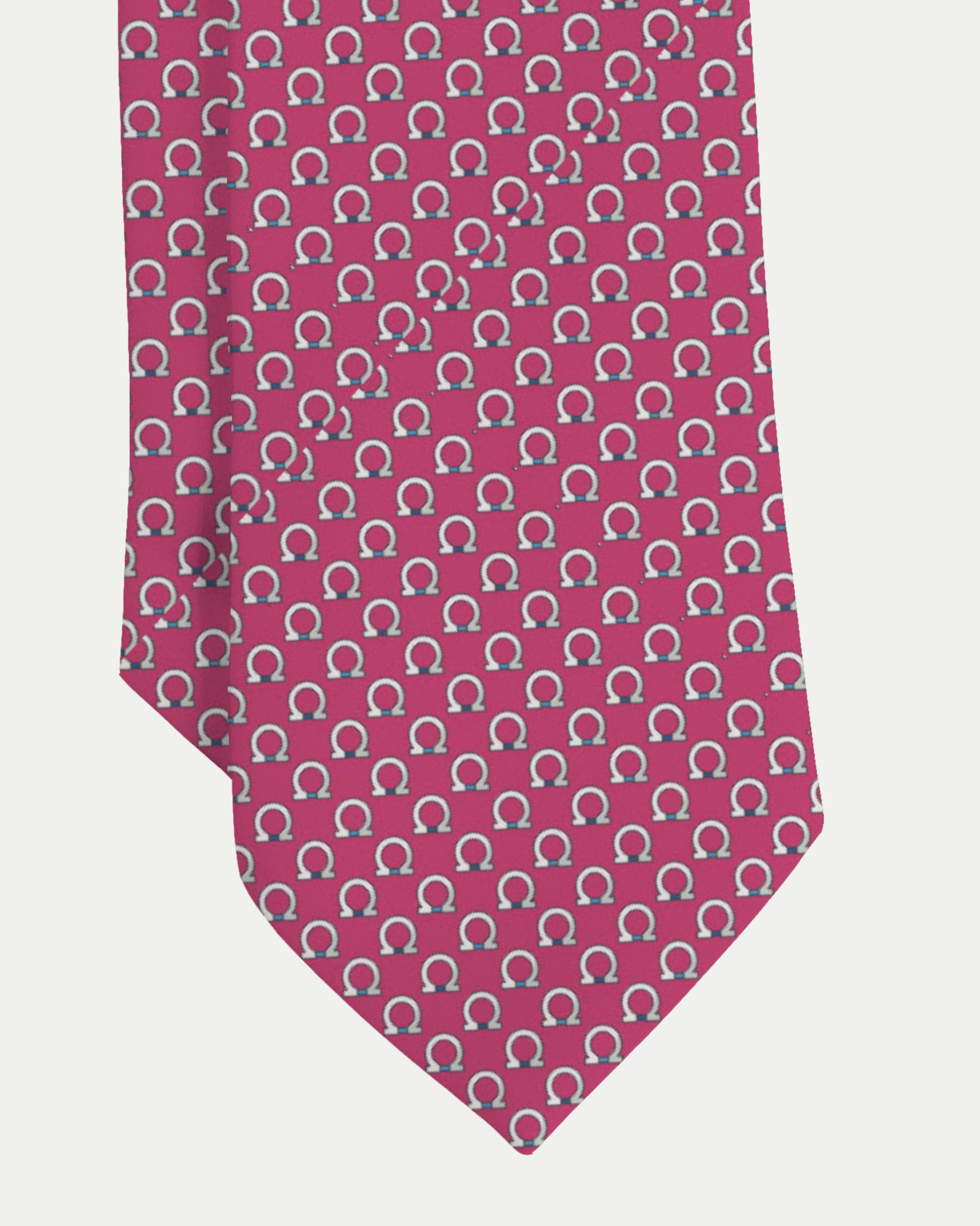 Corbata de seda natural con estampado de figurativos - Victorio & Lucchino - Rosa Rosa-2
