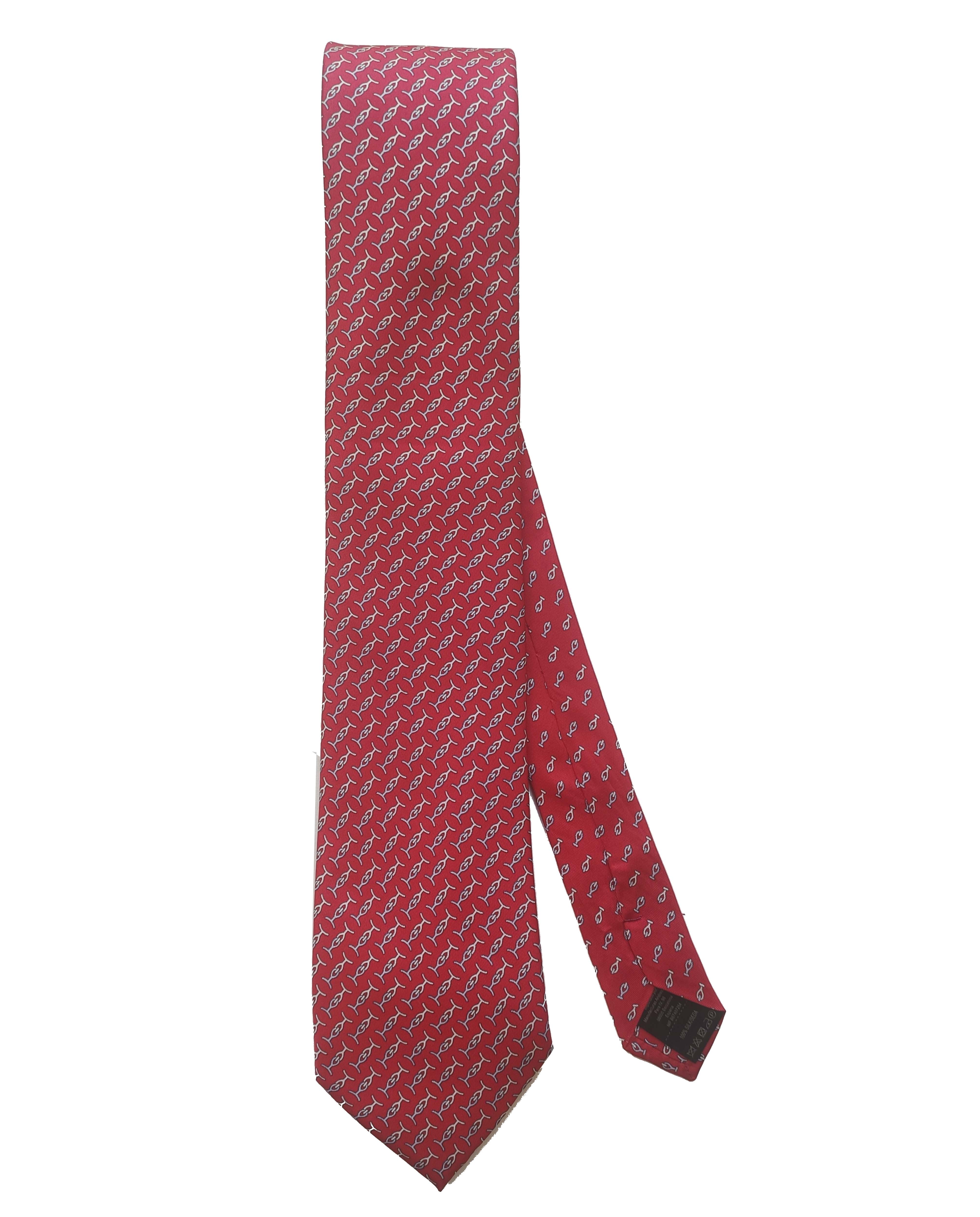 Corbata de seda natural con estampado - Victorio & Lucchino - Cereza Cereza-1