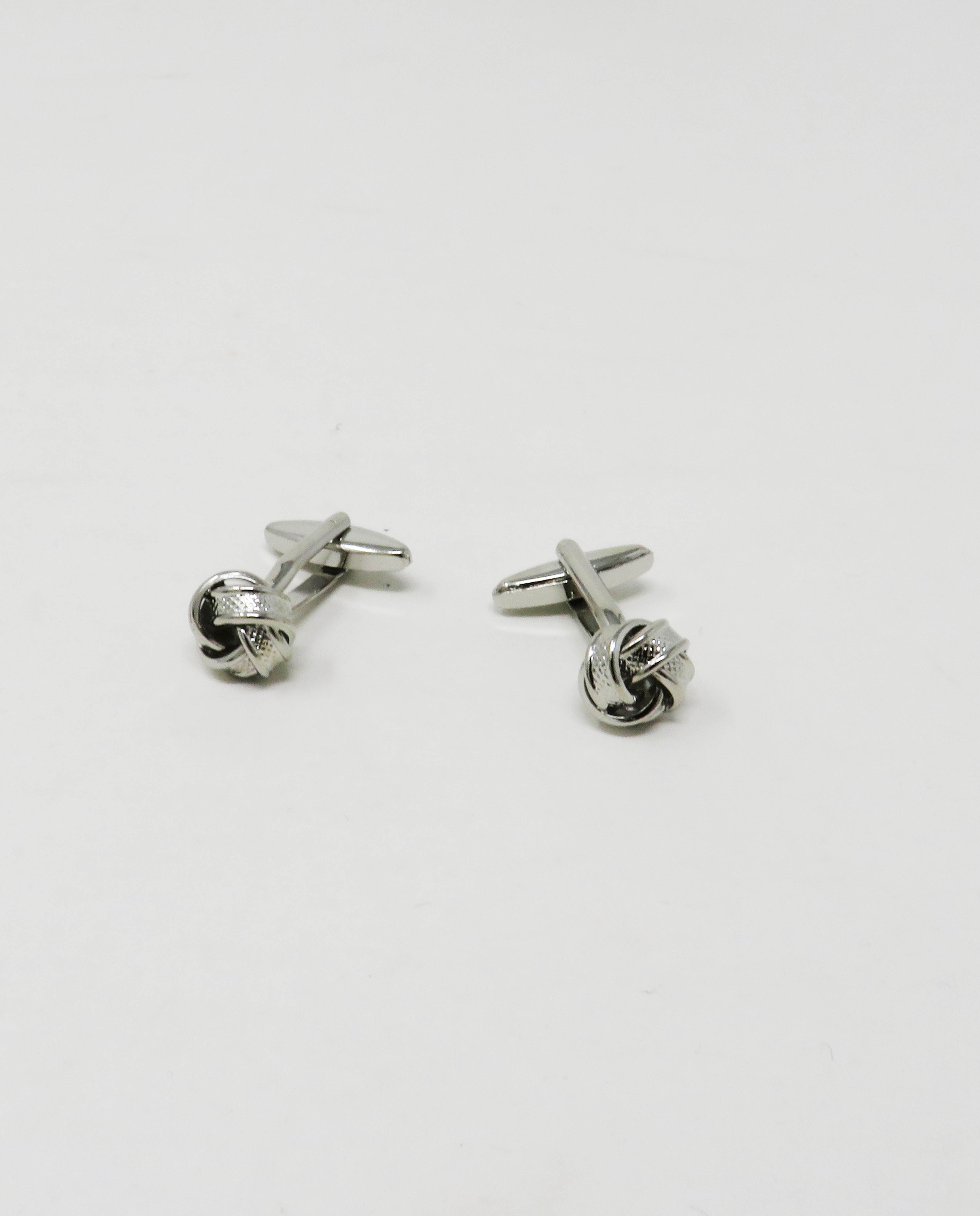 Gemelos de hombre de color plata nudo liso - Pertegaz - Plata Plata-1