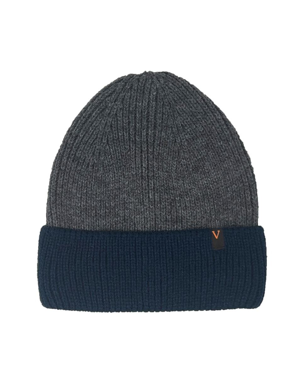 Imagen 0 de Gorro acrílico de punto gris Gris / Azul
