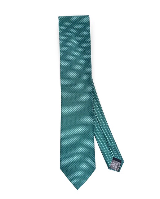 Imagen 0 de Corbata de seda natural y poliéster en color verde