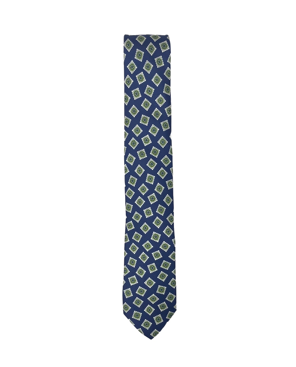 Imagen 0 de Corbata y pañuelo 23x23 clásicas en color azul marino Azul marino