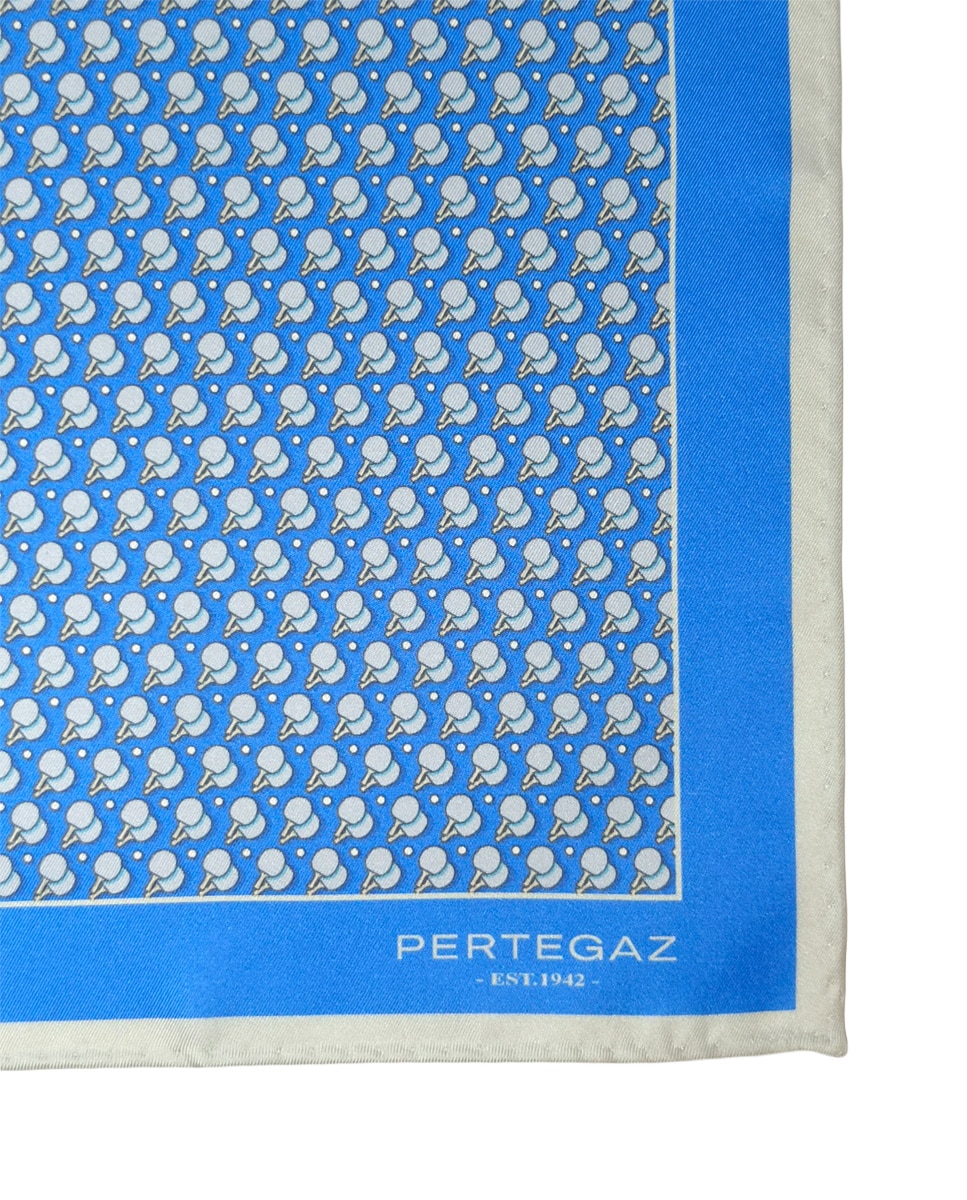 Pañuelo en color azul 30x30 - Pertegaz - Azul celeste Azul celeste-3