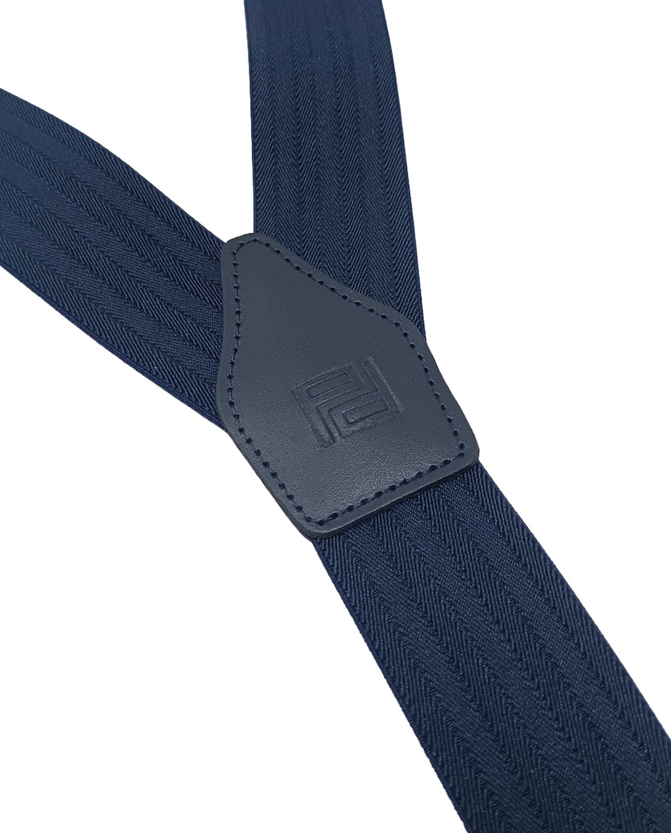 Tirante de hombre en color marino liso - Pertegaz - Azul Azul-3
