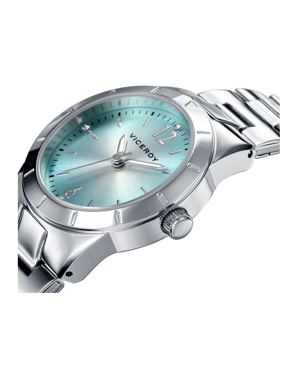 Reloj analógico de mujer chic de acero y esfera azul - Viceroy - Azul claro Azul claro-3