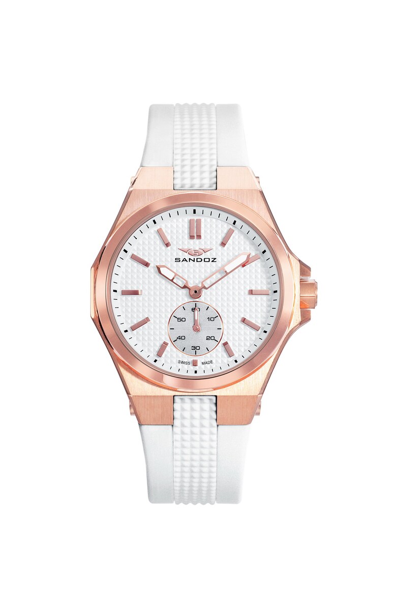 Reloj de mujer con correa de silicona colección Caractere · Sandoz