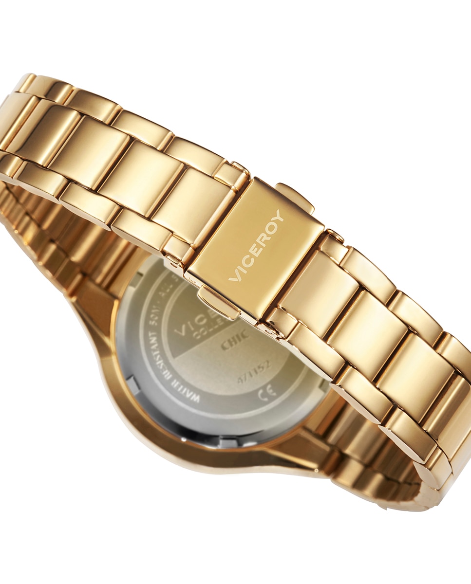 Reloj analógico de mujer chic 3 agujas de acero ip dorada - Viceroy - Dorado Dorado-2