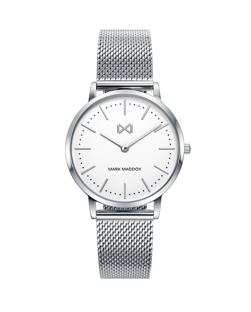 Imagen 0 de Reloj de mujer Greenwich de acero y malla milanesa