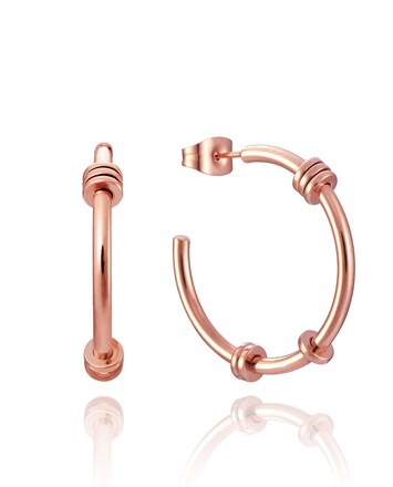 Pendientes Air de acero Ip dorado · Viceroy · El Corte Inglés
