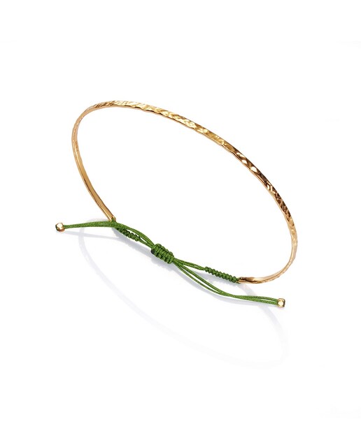 Imagen 0 de Pulsera Trend de palata  bañada en oro 14kt y cordón
