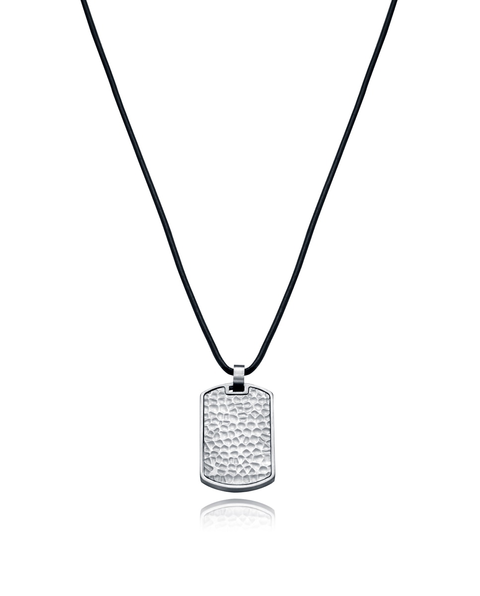 Colgante de hombre air 75093c01000 de acero y cadena de piel negra - Viceroy - Plata Plata-2
