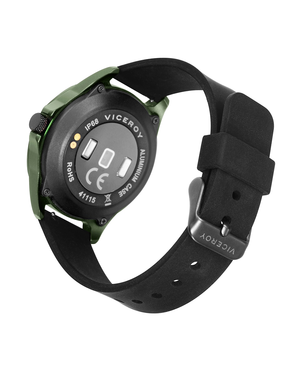 Reloj infantil smartpro con correa de silicona negra y correa adicional con estampado de camuflaje verde - Viceroy - Verde militar Verde militar-2