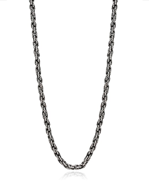 Imagen 0 de Cadena de hombre de cordón de hombre Beat de acero color negro