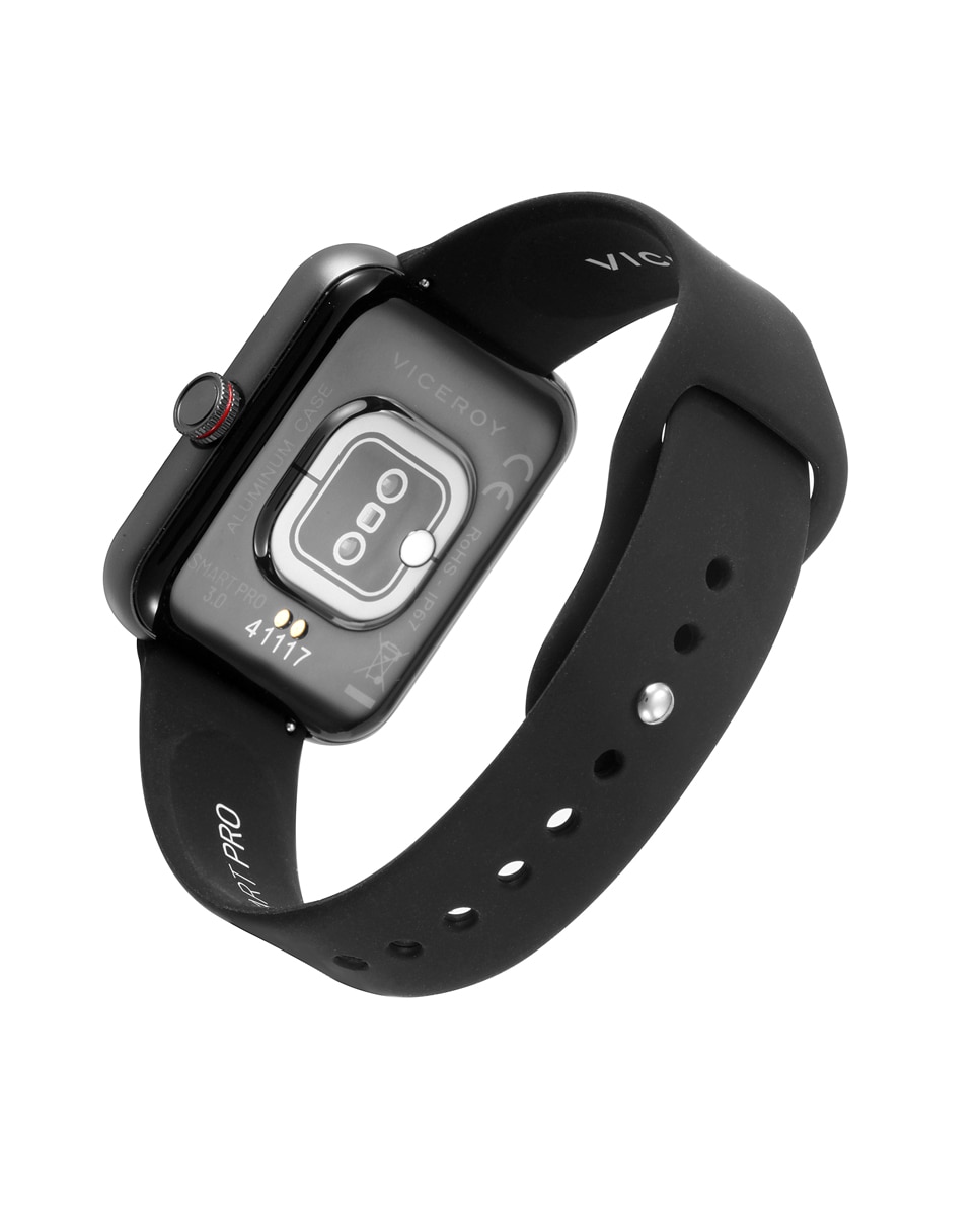 Smartwatch de aluminio con correa negra - Viceroy - Gris Gris-2