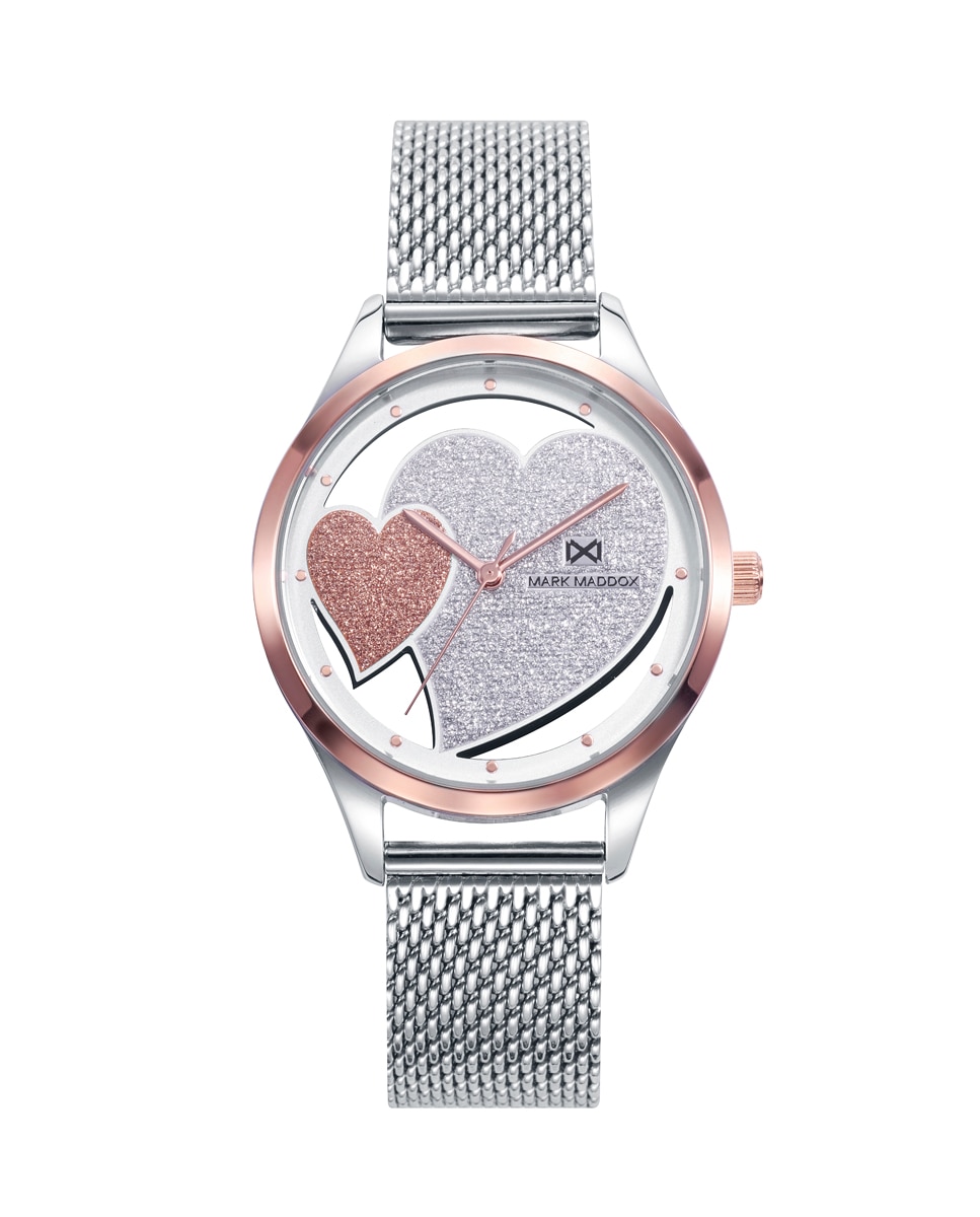 Reloj analógico de mujer shibuyam de acero con esfera glitter Oro Mark Maddox Oro-1