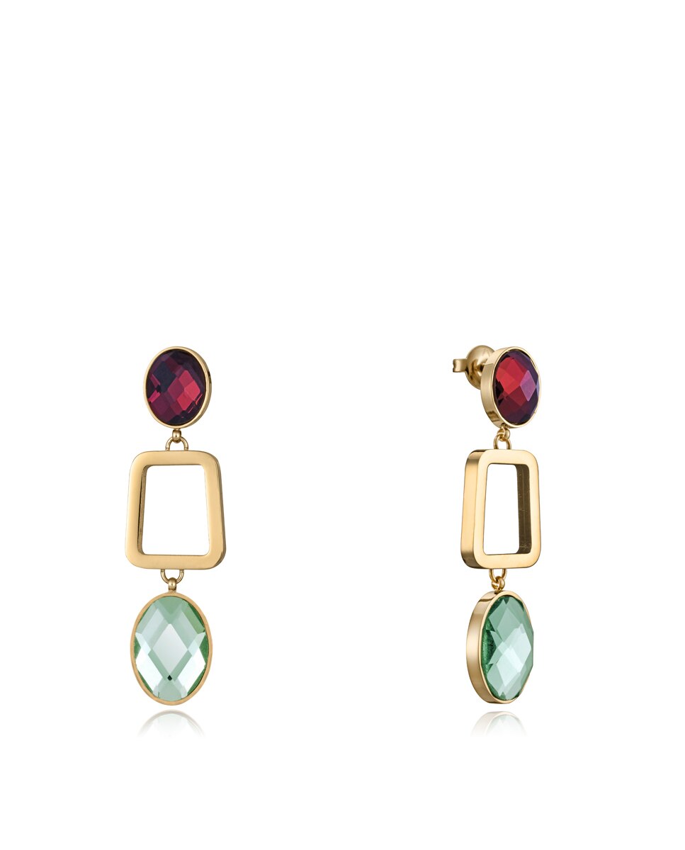 Pendientes chic de acero en ip dorado, cristales - Viceroy - Multicolor Multicolor-1