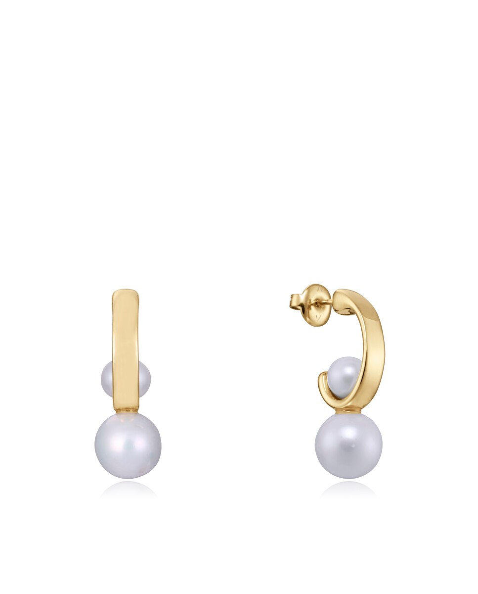 Pendientes chic de acero ip dorado y perla cultivada - Viceroy - Blanco / Níquel Blanco / Níquel-1