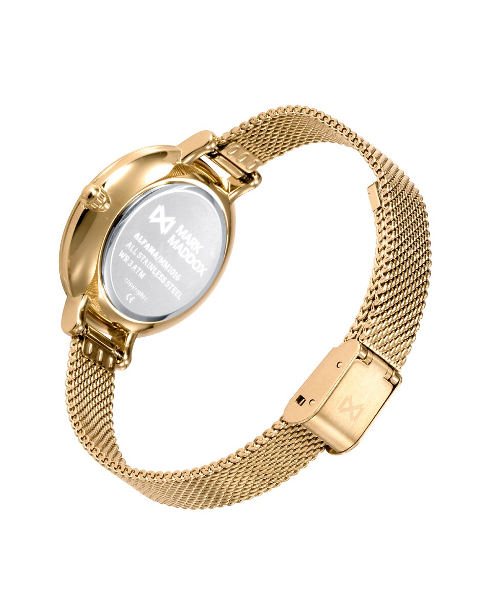 Reloj de Mujer Alfama caja y malla milanesa de acero en Ip dorado