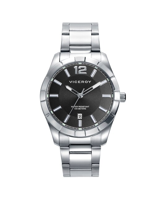 Imagen 0 de Set de hombre Magnum reloj con caja y brazalete de acero y pulsera de piel negra y acero trenzado