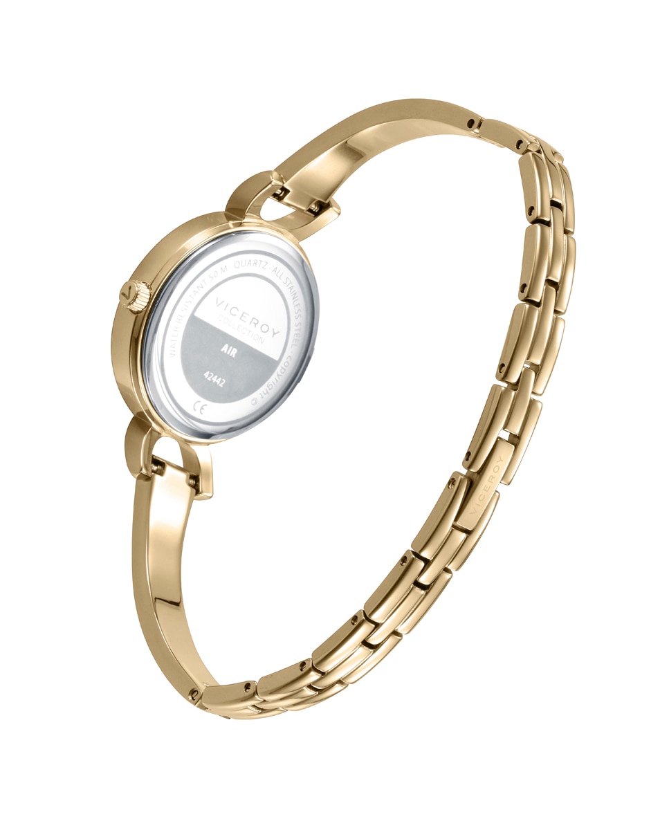Reloj analógico de mujer air con caja y brazalete de acero ip - Viceroy - Dorado Dorado-2