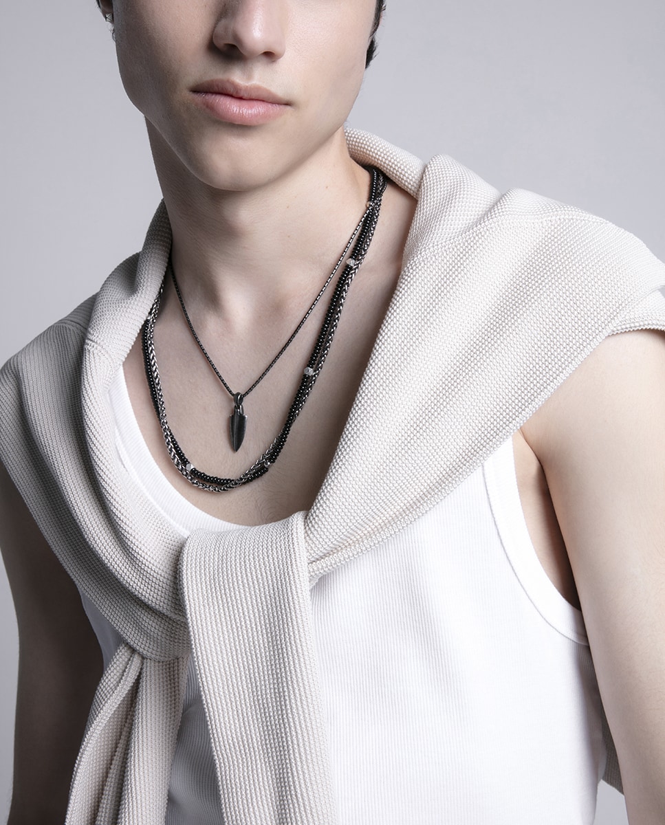 Brosway Collar Hombre Con Símbolo Cruz En Acero