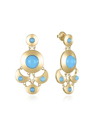 Pendientes Chic de acero Ip dorado y cristales · Viceroy · El Corte Inglés