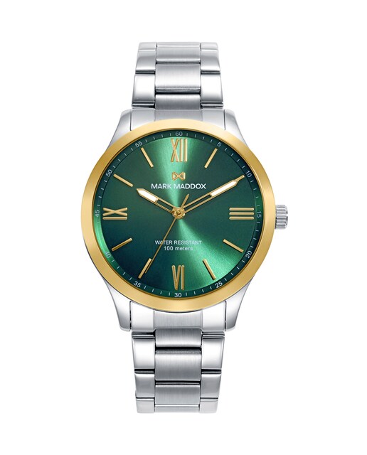 Imagen 0 de Reloj de hombre Marais caja bicolor de acero e Ip dorado y brazalete de acero