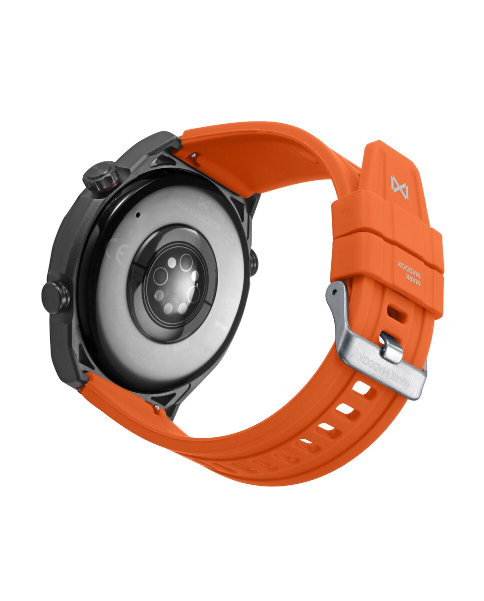 Reloj de hombre Smart de metal negro con bisel negro y correa de