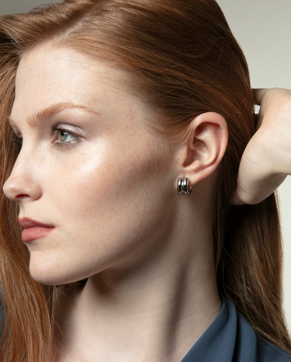 Pendientes de mujer air de acero de aro abierto - Viceroy - Plateado Plateado-2