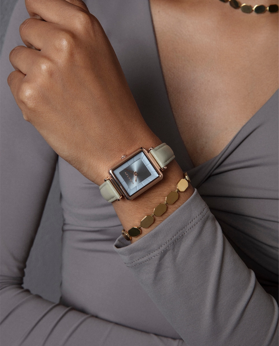 Collar Air de acero Ip dorado Oro-2