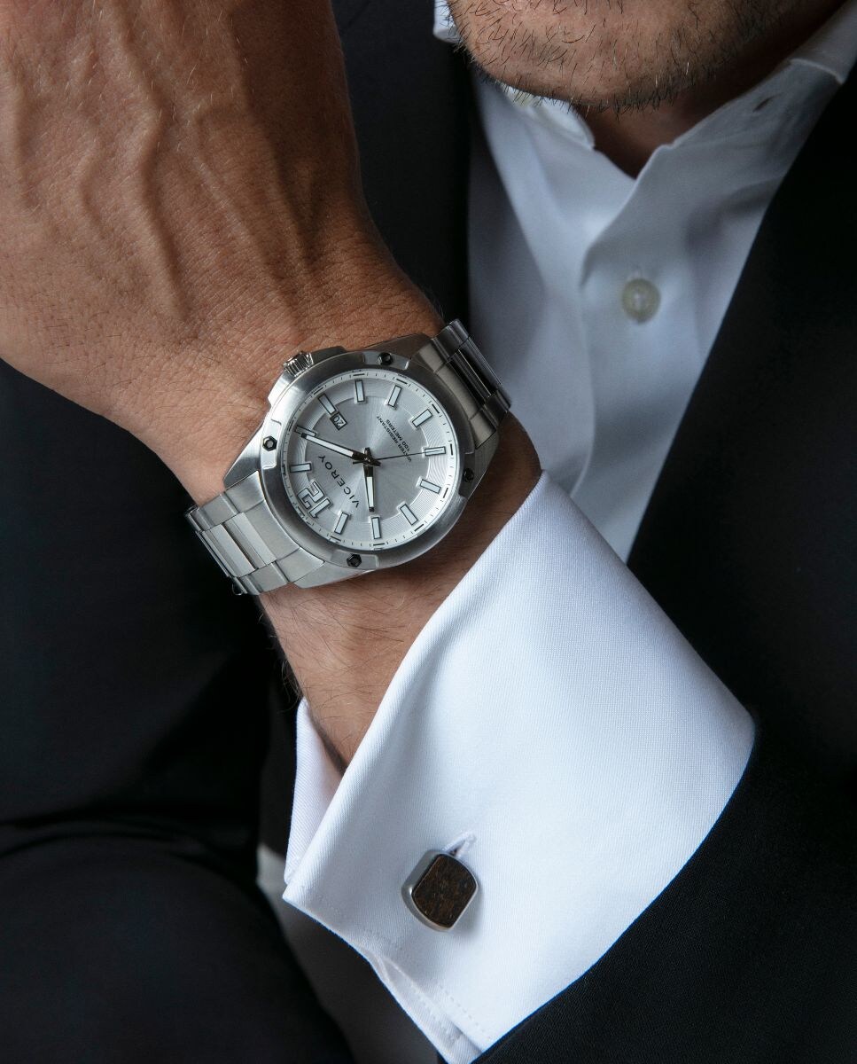 Gemelos Magnum de acero con piedra natural · Viceroy · El Corte Inglés