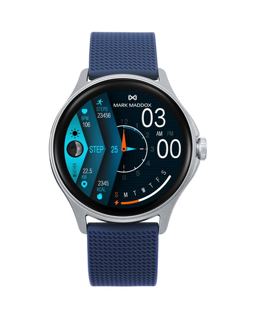 Imagen 0 de Reloj de hombre Smart caja de policarbonato y correa de silicona azul
