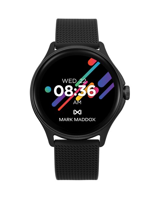 Imagen 0 de Reloj de hombre Smart caja de policarbonato y correa de silicona negra