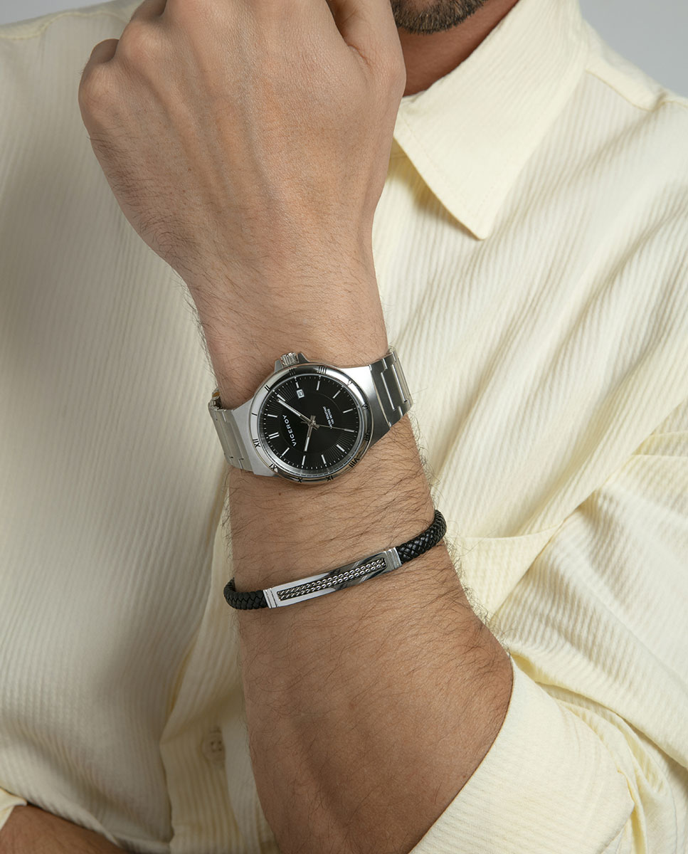 Reloj analógico de hombre dress con caja y brazalete de acero - Viceroy - Negro Negro-3