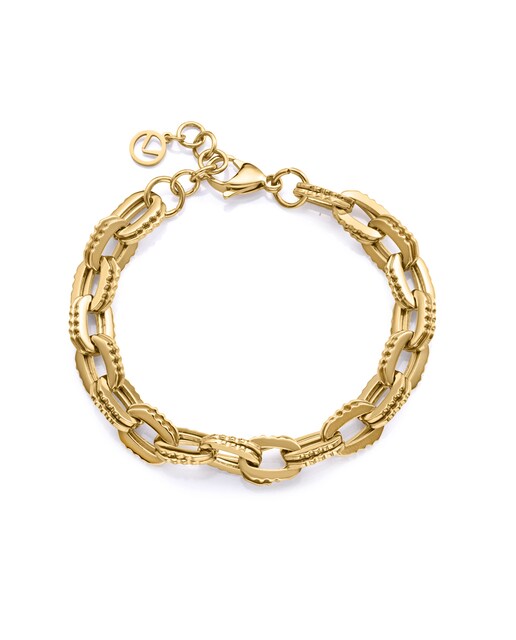 Imagen 0 de Pulsera de mujer de acero Ip dorado