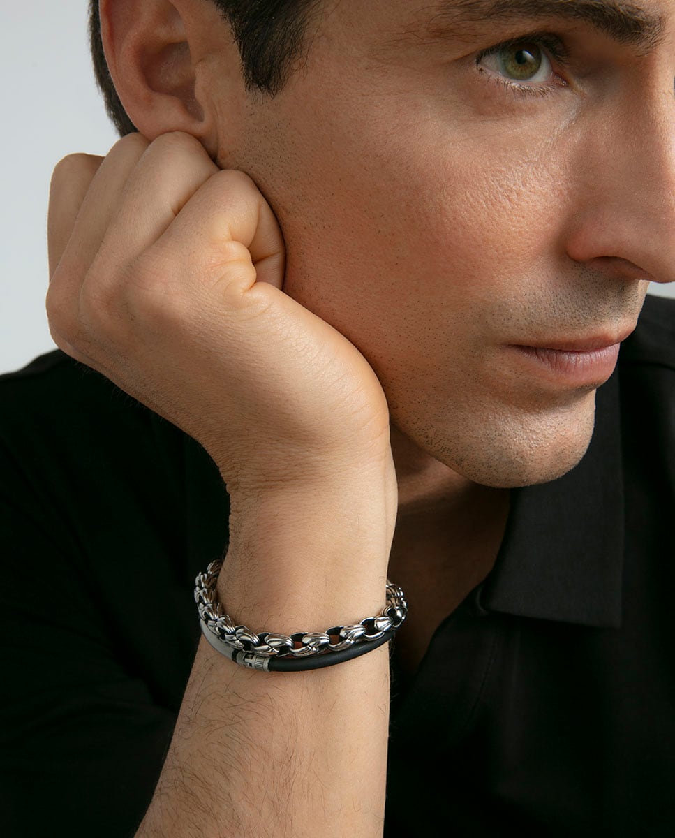 Pulsera De Hombre De Acero La Joya Perfecta Con 7 Ventajas - Anna Casas