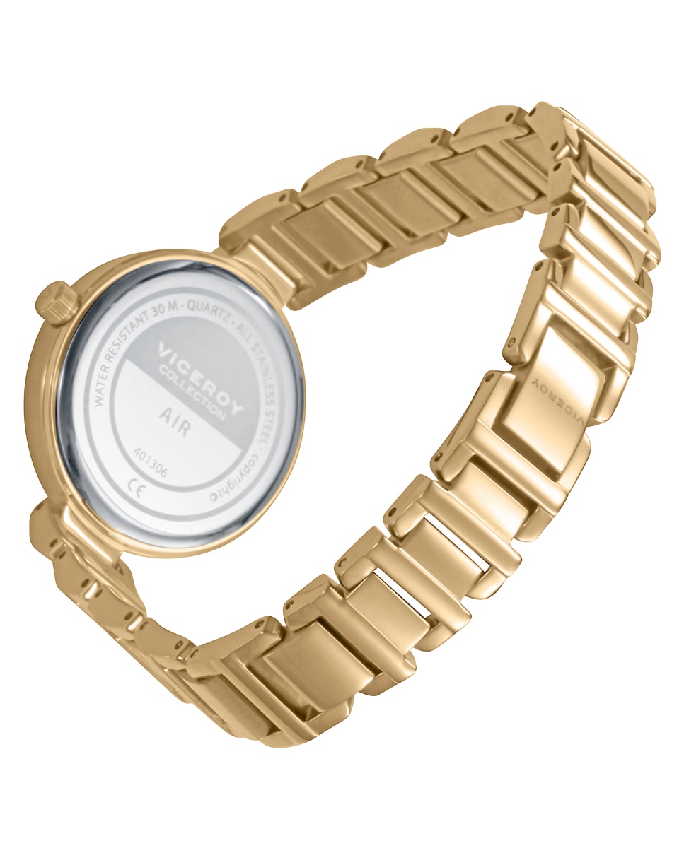 Reloj analógico de mujer con caja y brazalete de acero ip - Viceroy - Dorado Dorado-2
