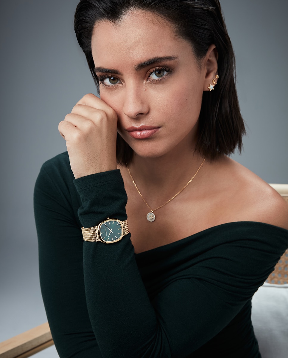 Imagen 4 de Reloj analógico de mujer con caja y malla milanesa de acero ip - Viceroy - Dorado Dorado