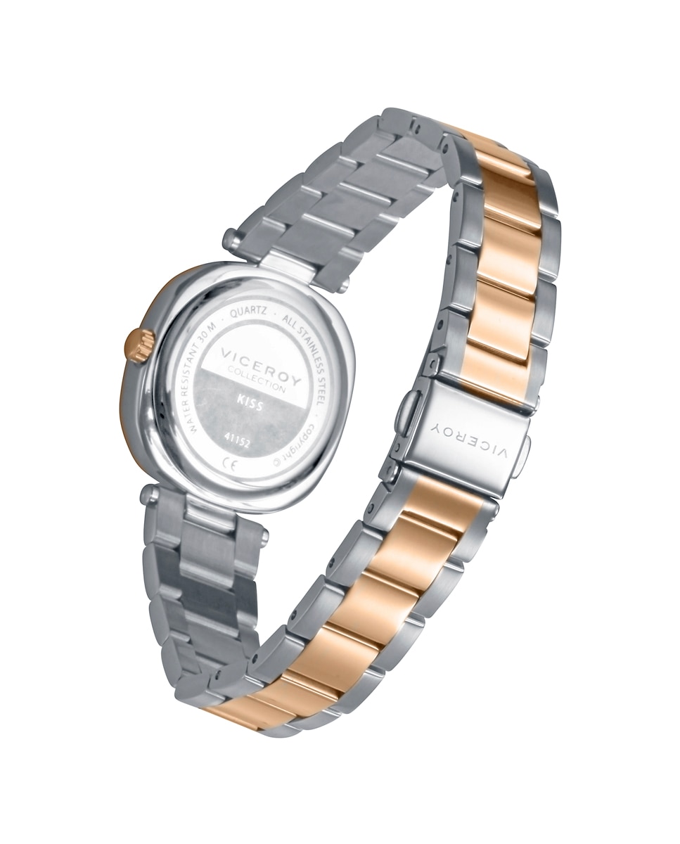 Reloj analógico de mujer con caja bitono de acero e ip rosa y brazalete bitono en acero e ip rosa - Viceroy - Gris / Rosa Gris / Rosa-2