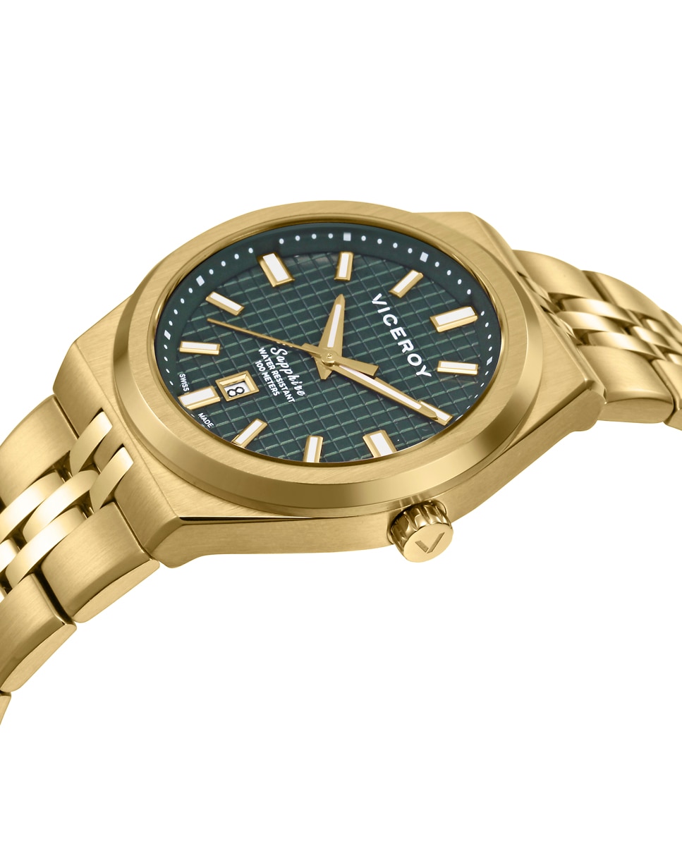 Reloj analógico de mujer con caja y brazalete de acero ip - Viceroy - Dorado Dorado-3
