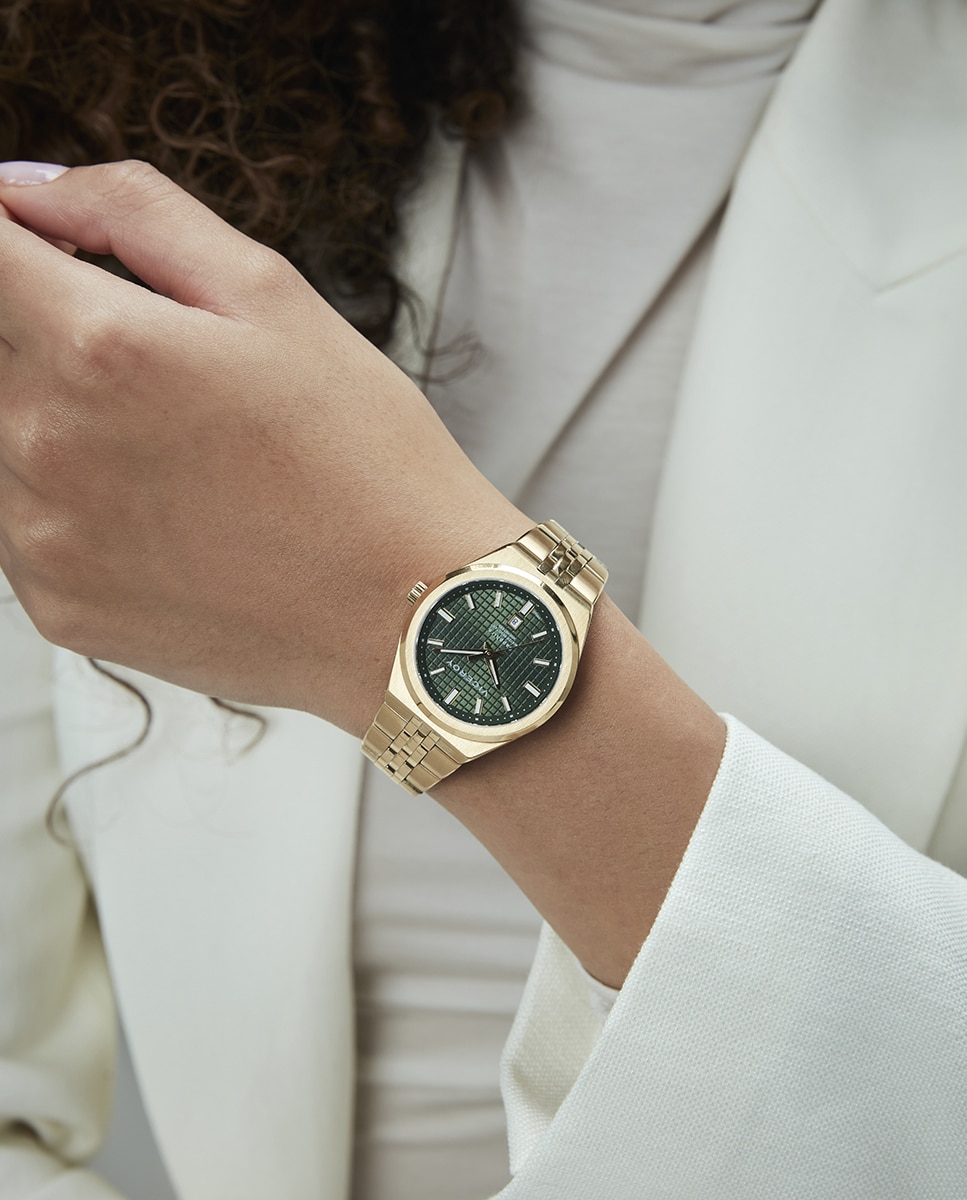 Reloj analógico de mujer con caja y brazalete de acero ip - Viceroy - Dorado Dorado-4