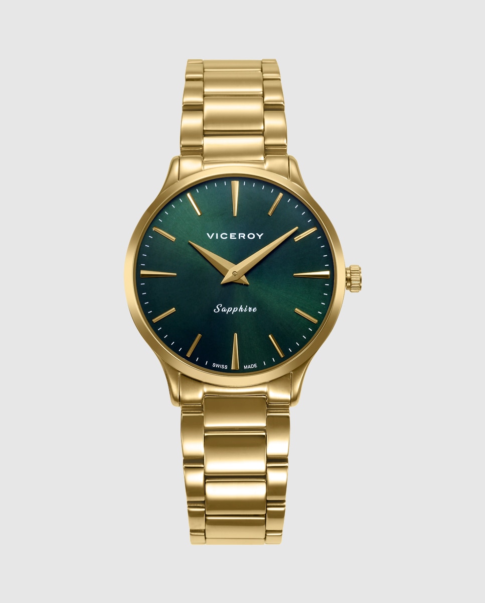 Reloj analógico de mujer con caja y brazalete de acero ip - Viceroy - Dorado Dorado-1
