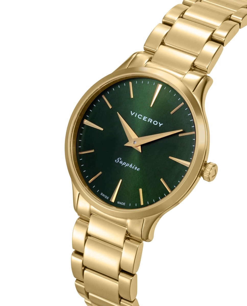 Reloj analógico de mujer con caja y brazalete de acero ip - Viceroy - Dorado Dorado-3