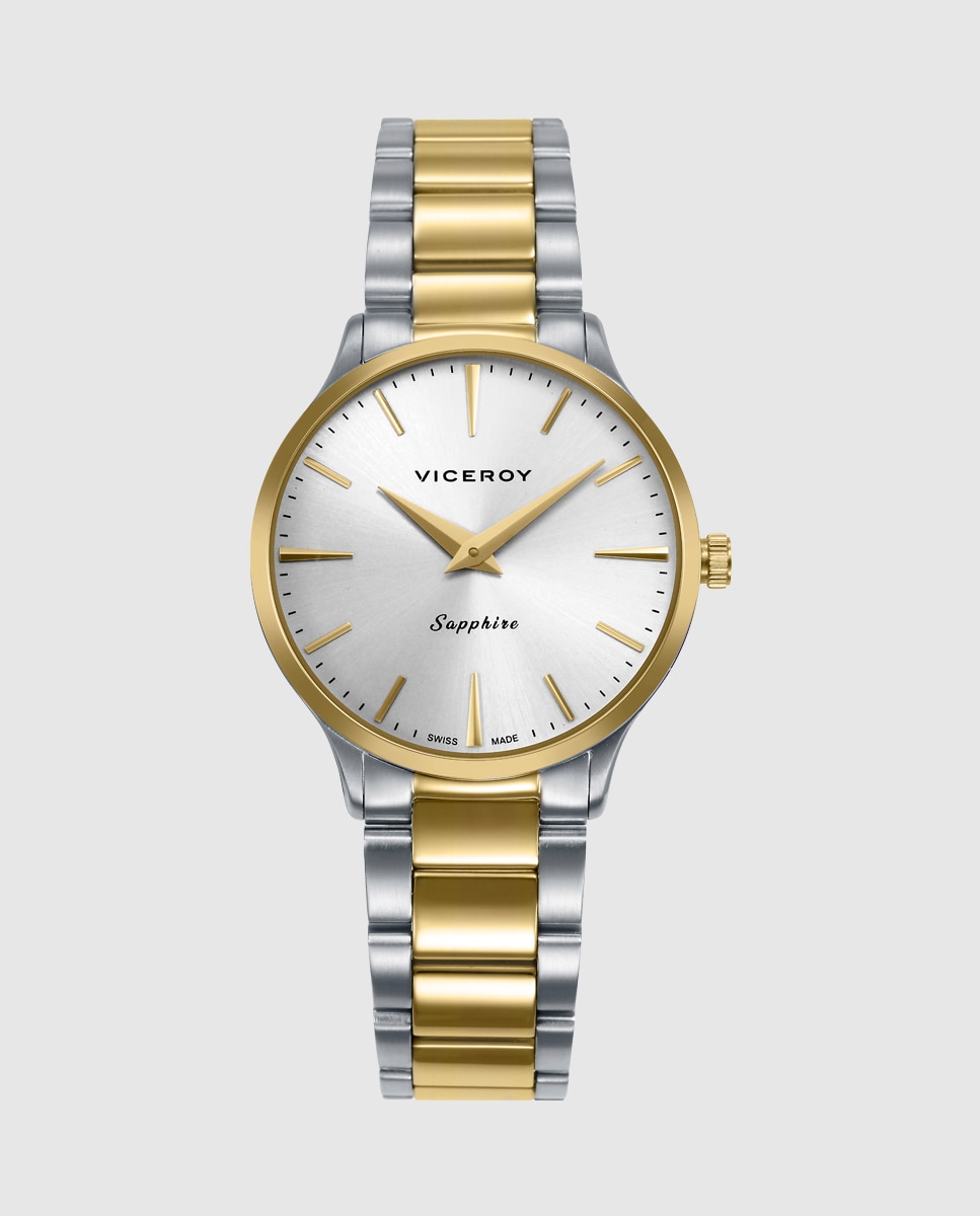 Reloj analógico de mujer con caja y brazalete bitono de acero e ip dorado - Viceroy - Multicolor Multicolor-1