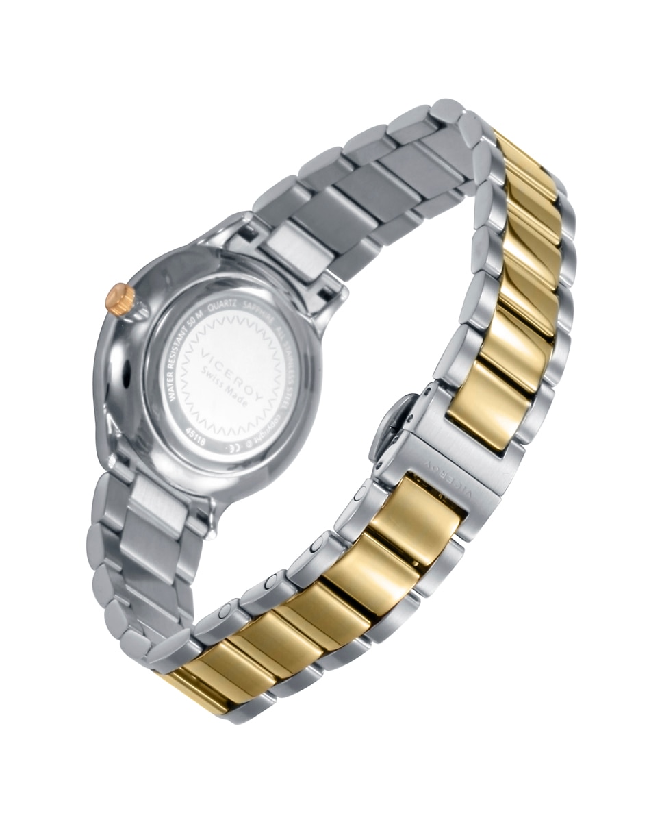 Reloj analógico de mujer con caja y brazalete bitono de acero e ip dorado - Viceroy - Multicolor Multicolor-2