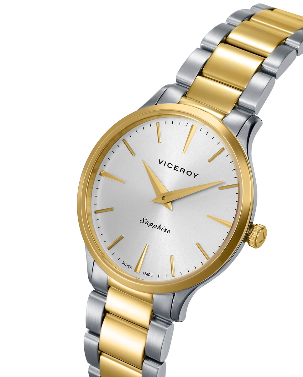 Reloj analógico de mujer con caja y brazalete bitono de acero e ip dorado - Viceroy - Multicolor Multicolor-3