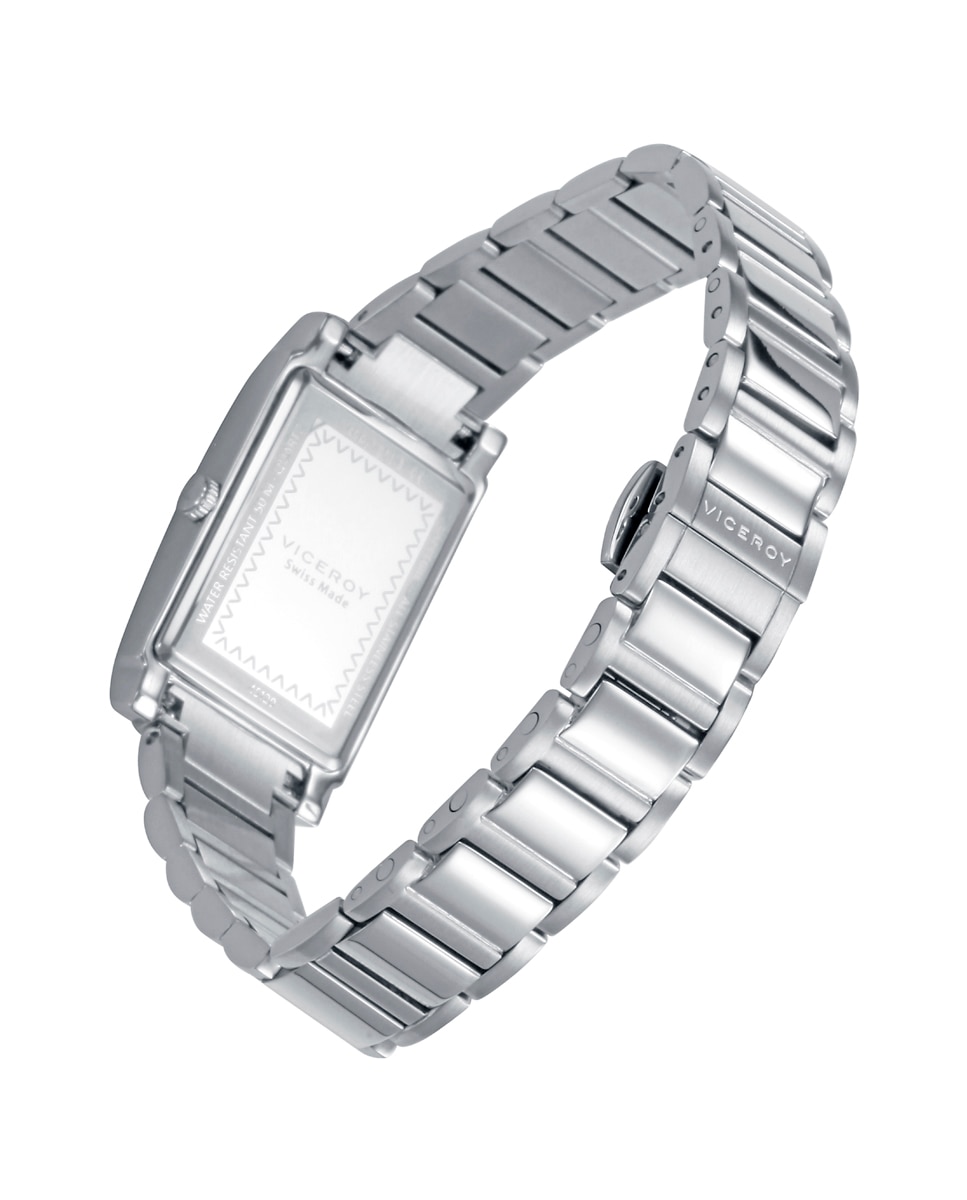 Reloj analógico de mujer con caja y brazalete de acero Plateado Viceroy Plateado-2