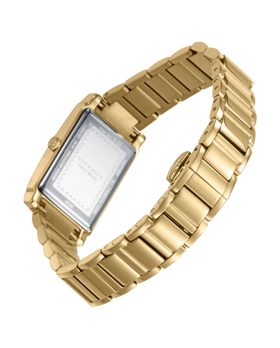 Reloj analógico de mujer con caja y brazalete de acero e ip - Viceroy - Dorado Dorado-2