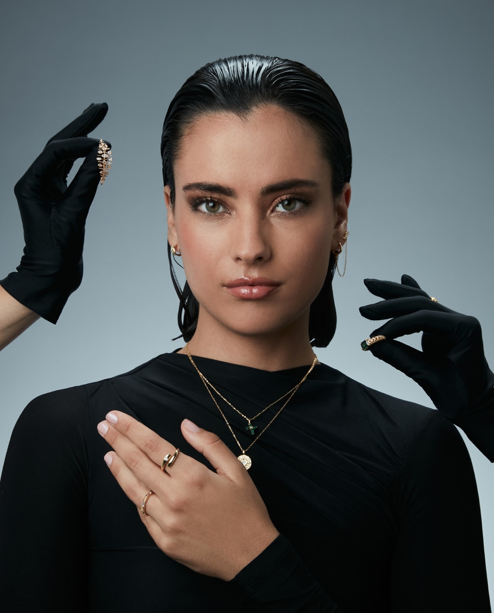 Anillo de mujer trend de plata de primera ley con baño de oro abierto - Viceroy - Dorado Dorado-2