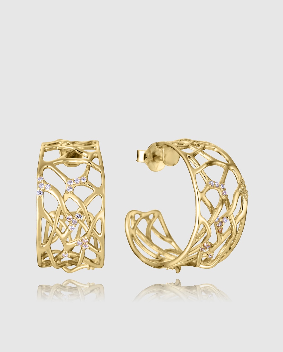 Pendientes de mujer elegant de plata de primera ley con baño de oro - Viceroy - Dorado Dorado-1